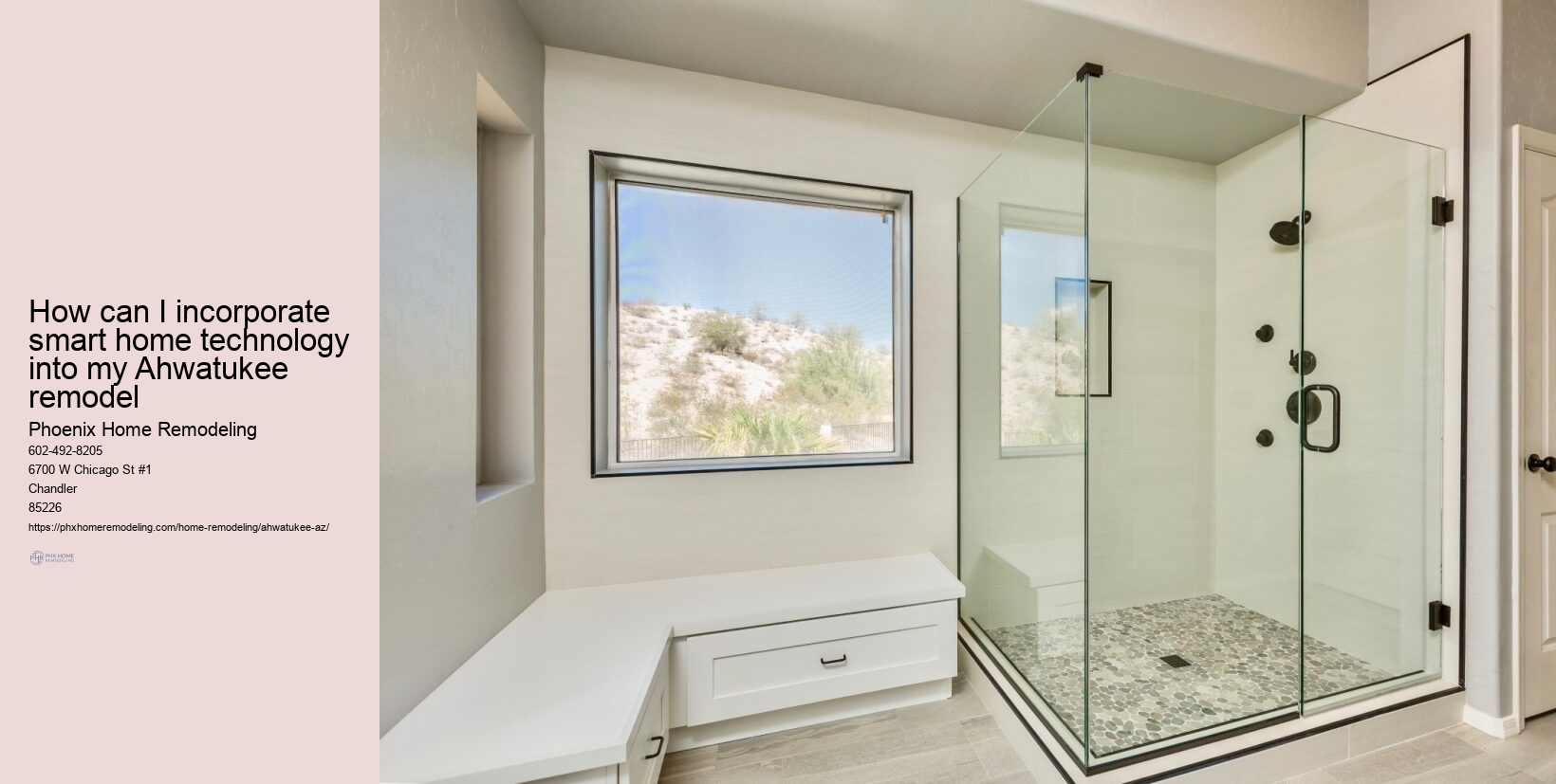 How can I incorporate smart home technology into my Ahwatukee remodel