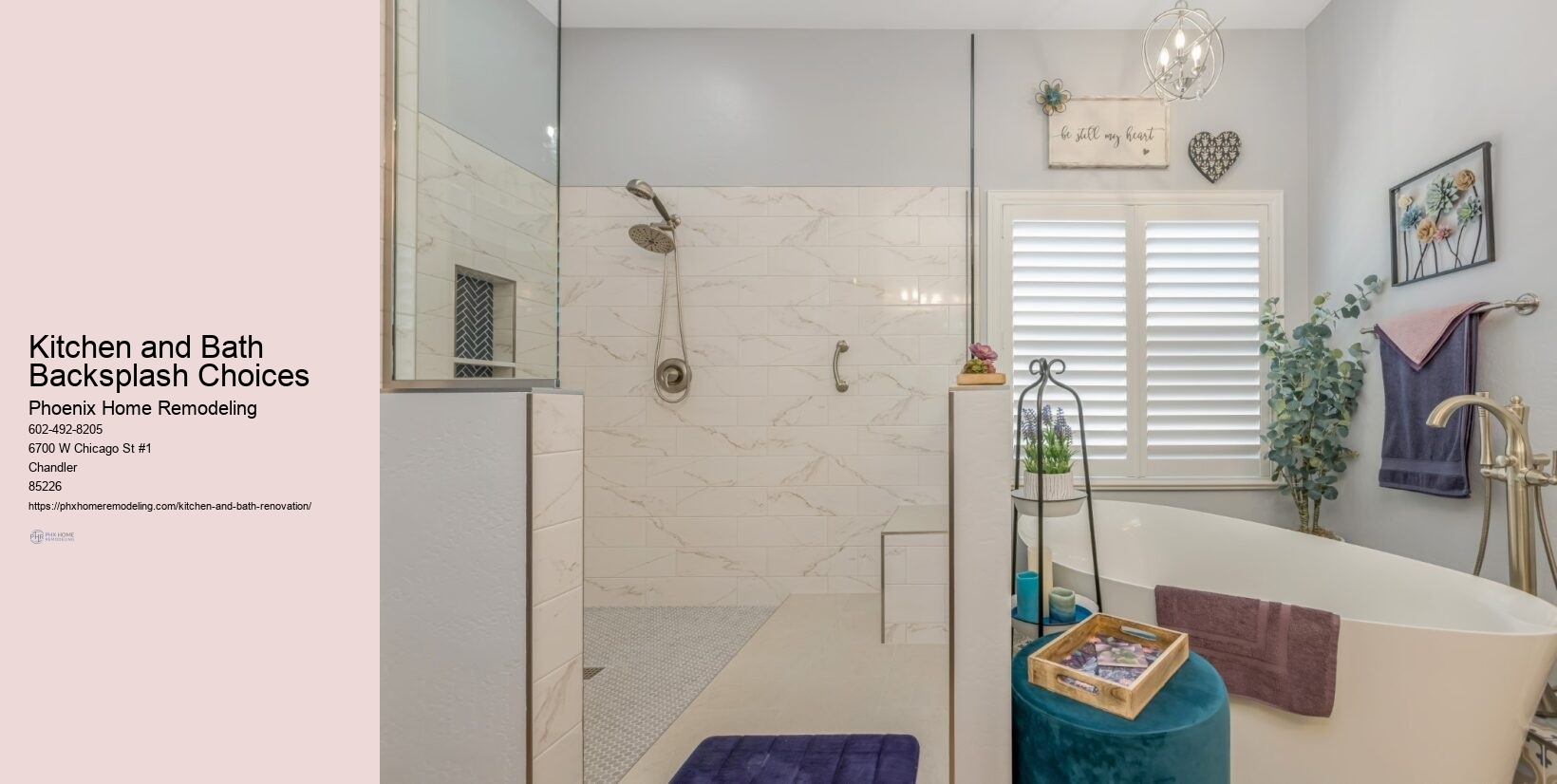 Kitchen and Bath Backsplash Choices