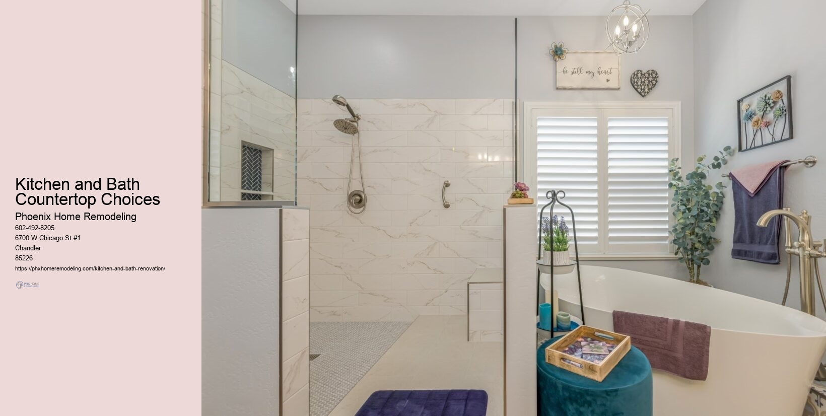 Kitchen and Bath Countertop Choices