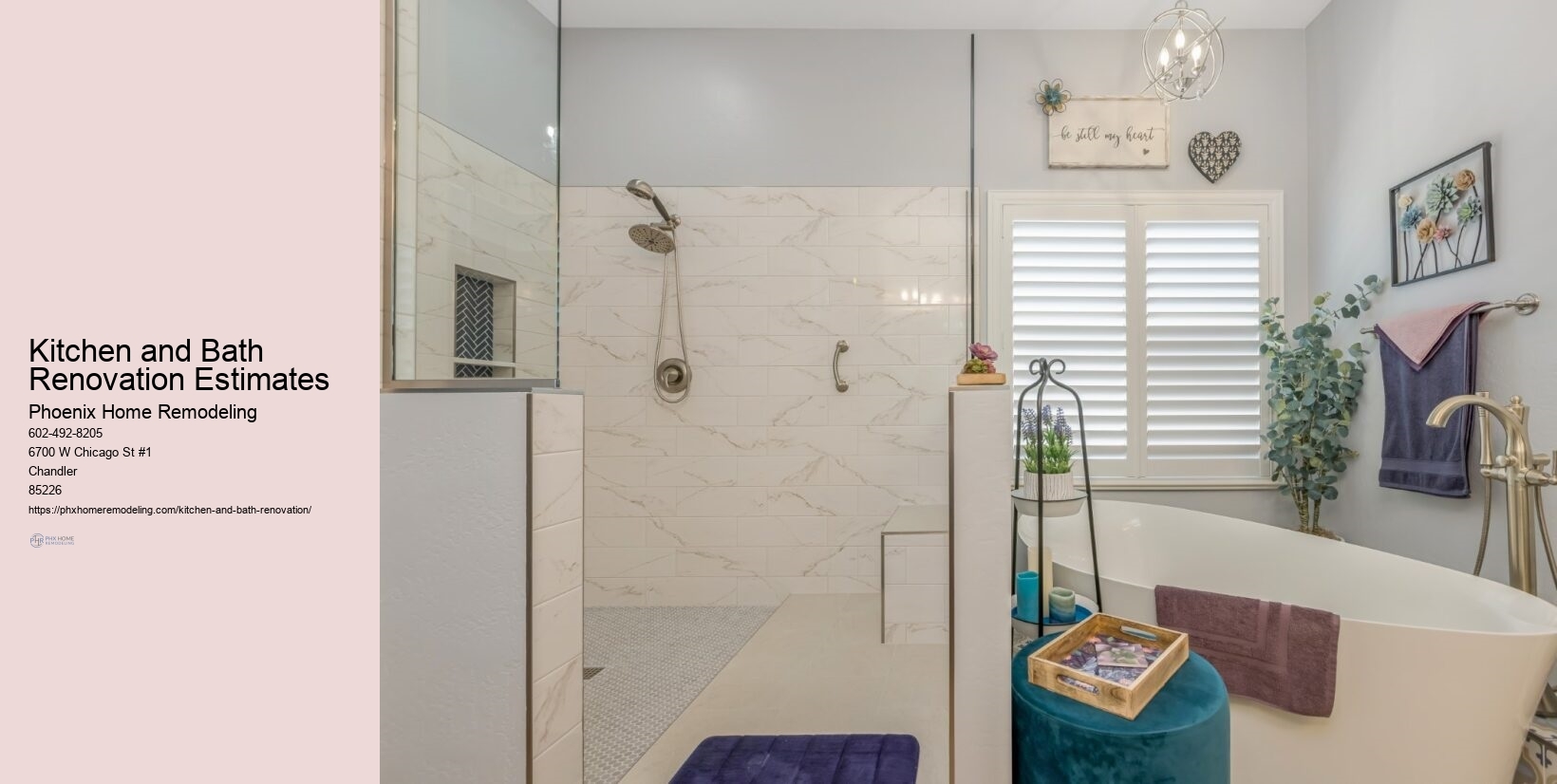 Kitchen and Bath Renovation Estimates