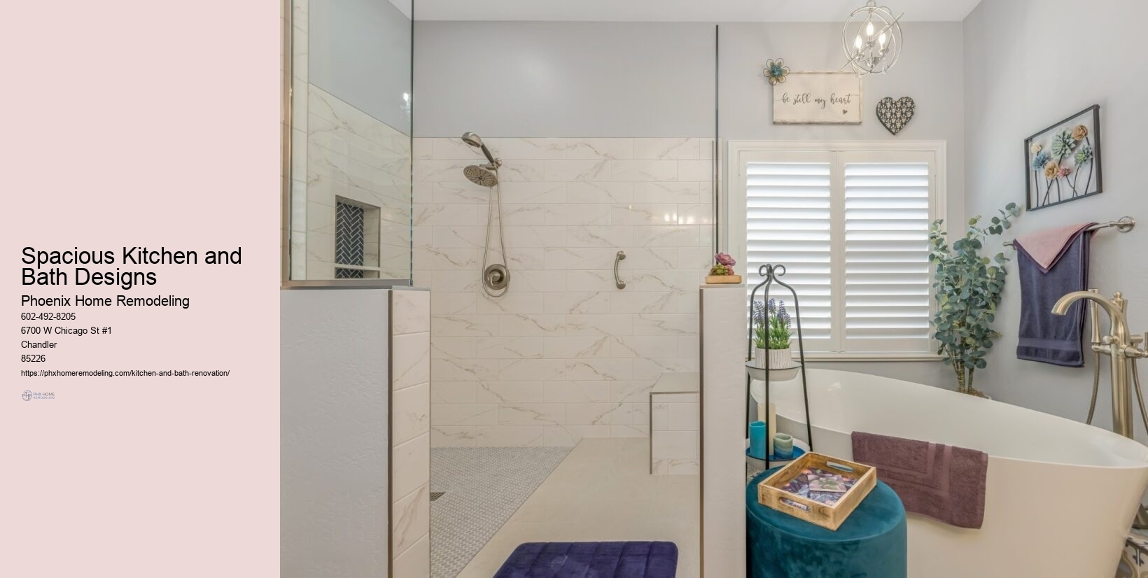 Spacious Kitchen and Bath Designs