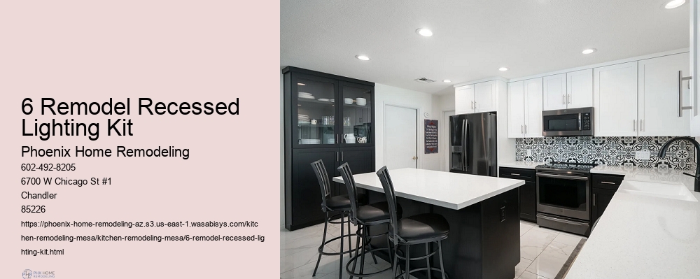 6 Remodel Recessed Lighting Kit