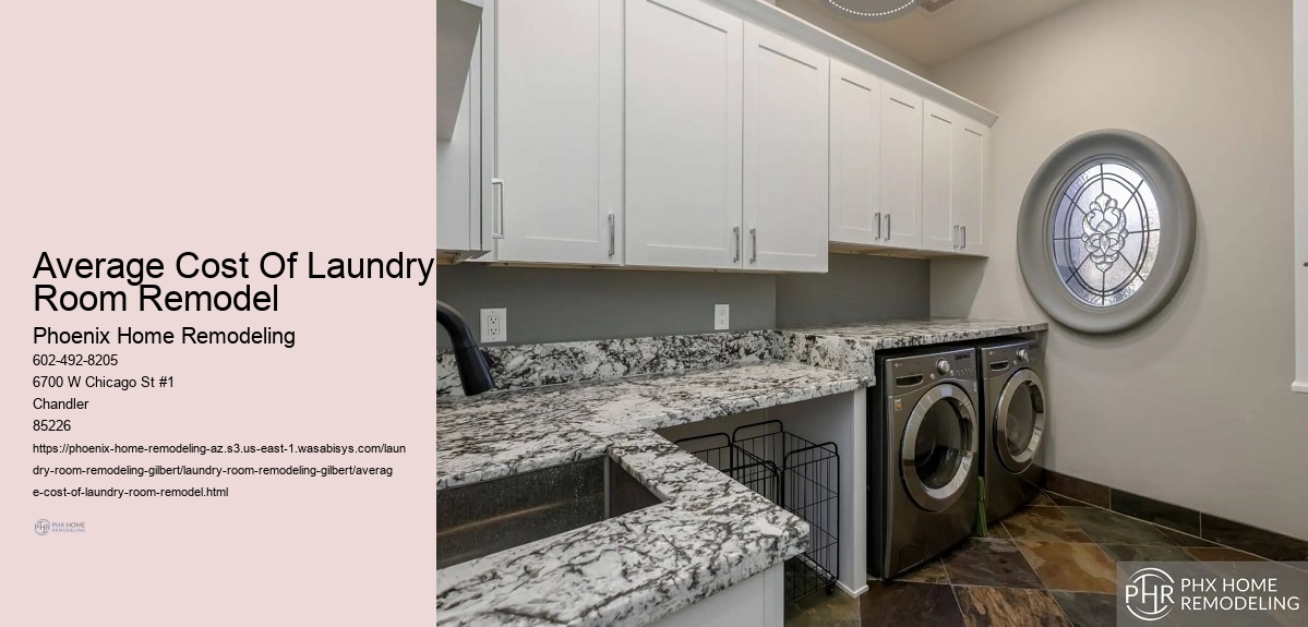 Average Cost Of Laundry Room Remodel