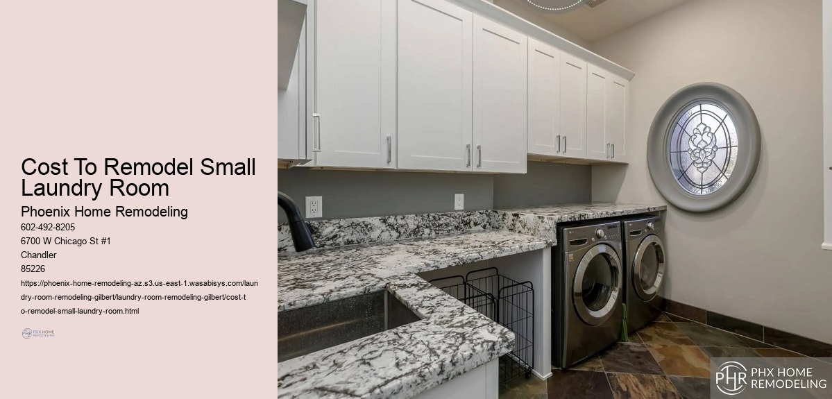 Cost To Remodel Small Laundry Room