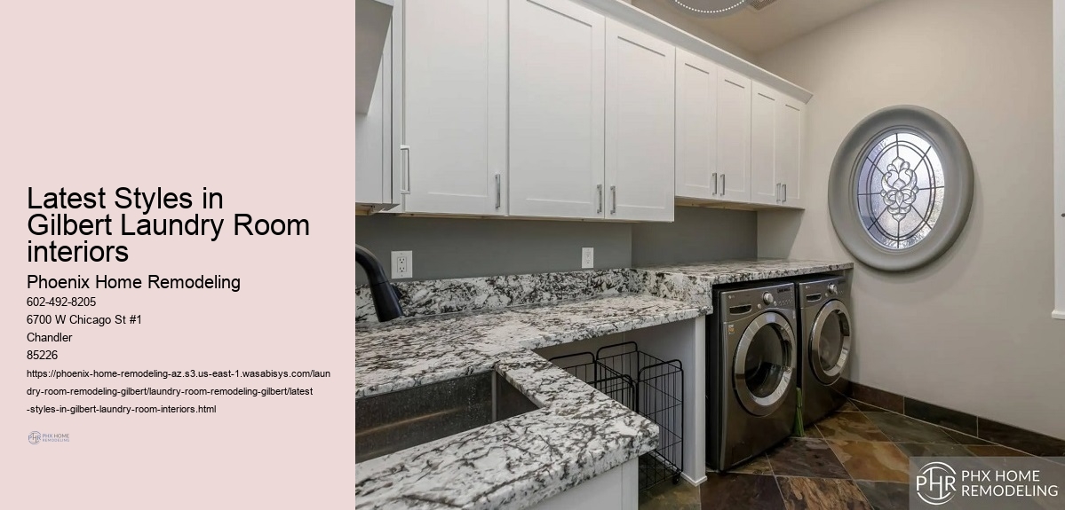 Latest Styles in Gilbert Laundry Room interiors