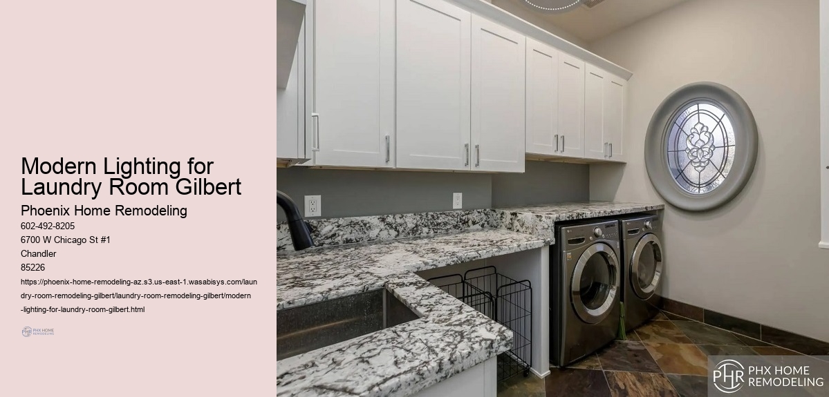 Modern Lighting for Laundry Room Gilbert