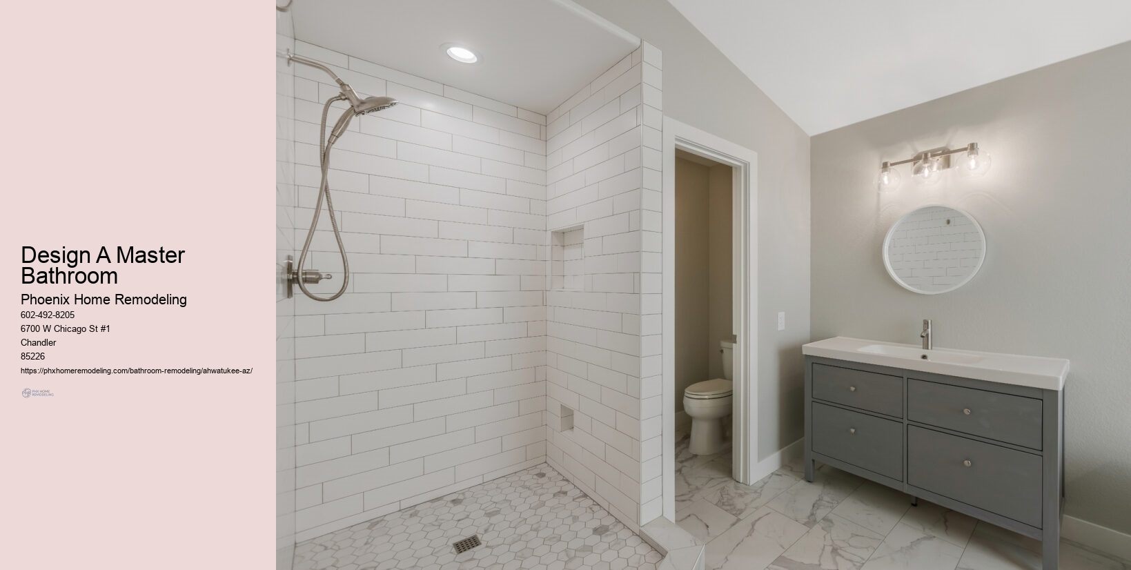 Design A Master Bathroom