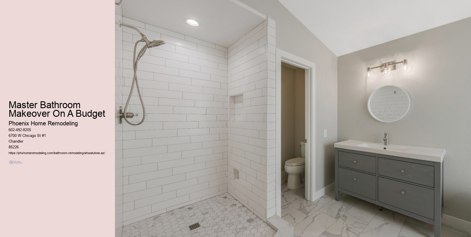 Master Bathroom Makeover On A Budget