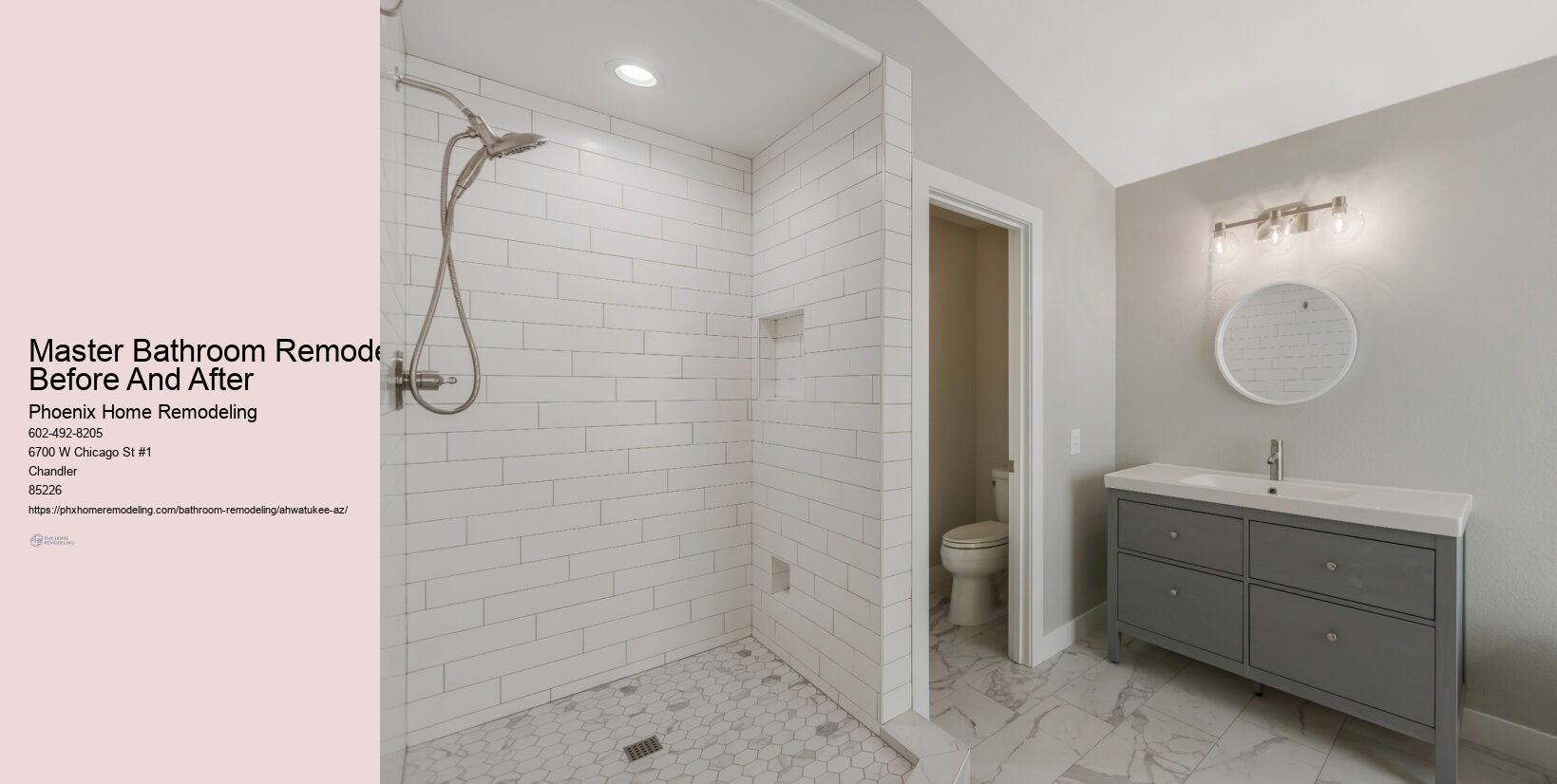 Master Bathroom Remodel Before And After