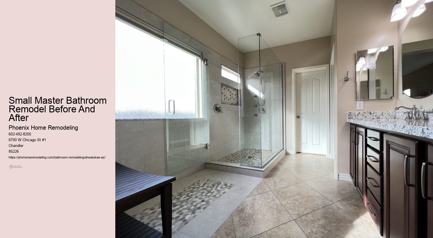 Small Master Bathroom Remodel Before And After