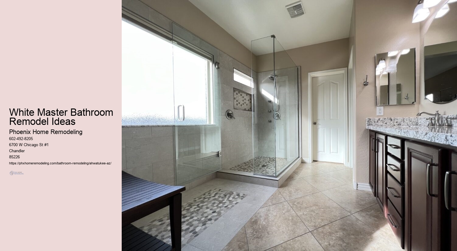 White Master Bathroom Remodel Ideas