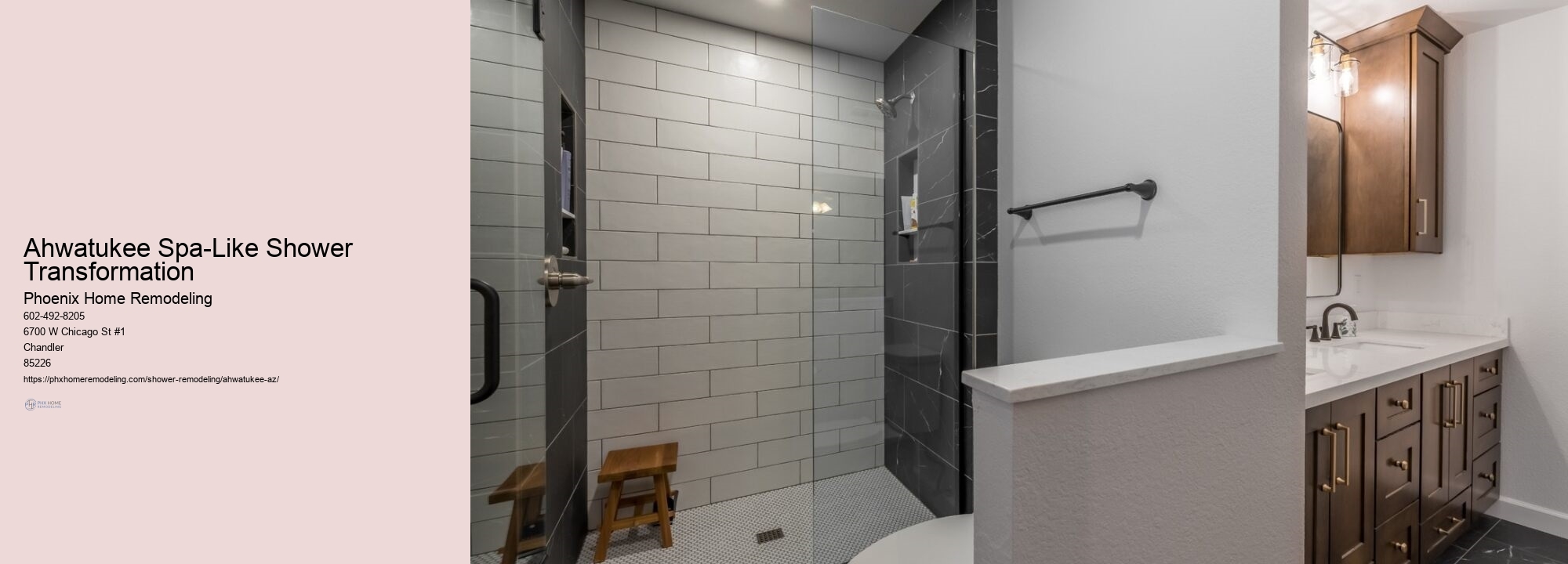High-End Shower Remodel Ahwatukee