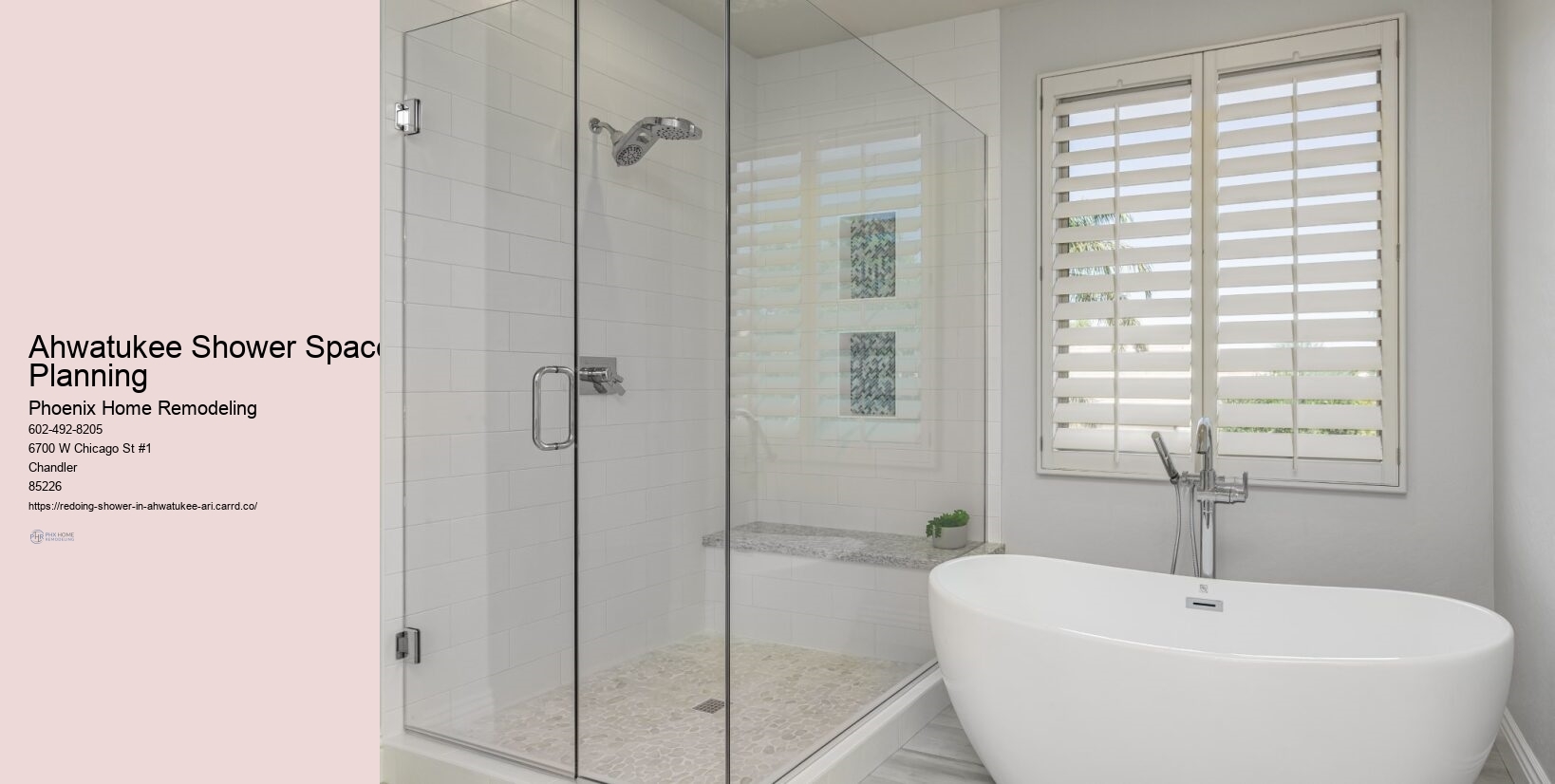 Ahwatukee Shower Space Planning