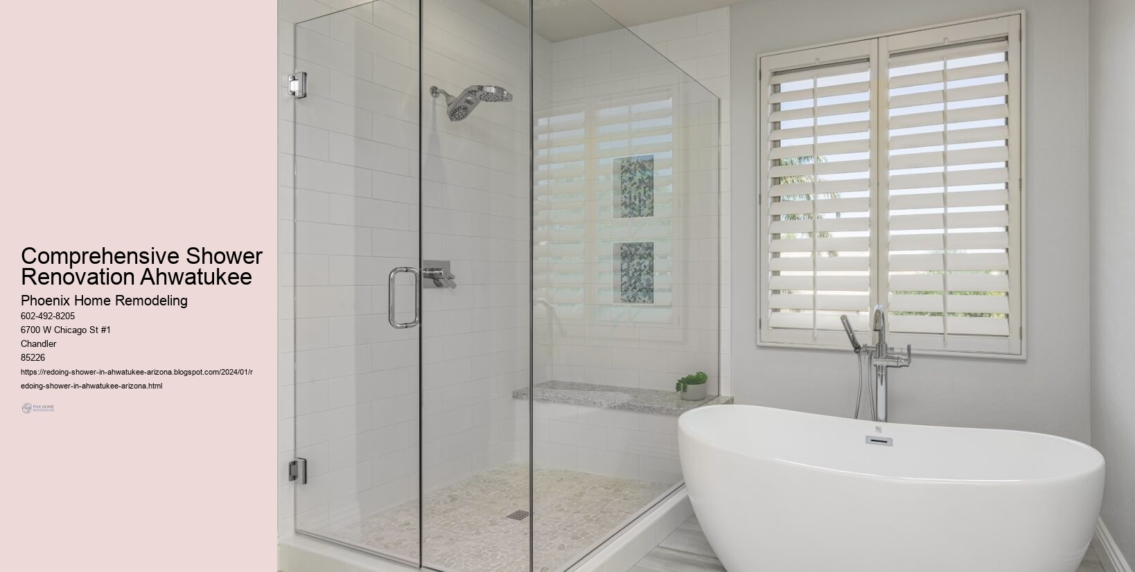 Comprehensive Shower Renovation Ahwatukee