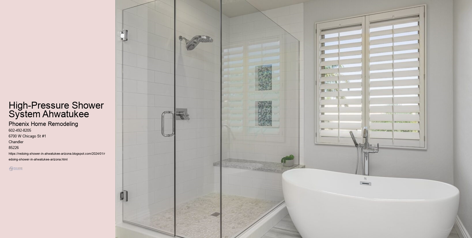 High-Pressure Shower System Ahwatukee