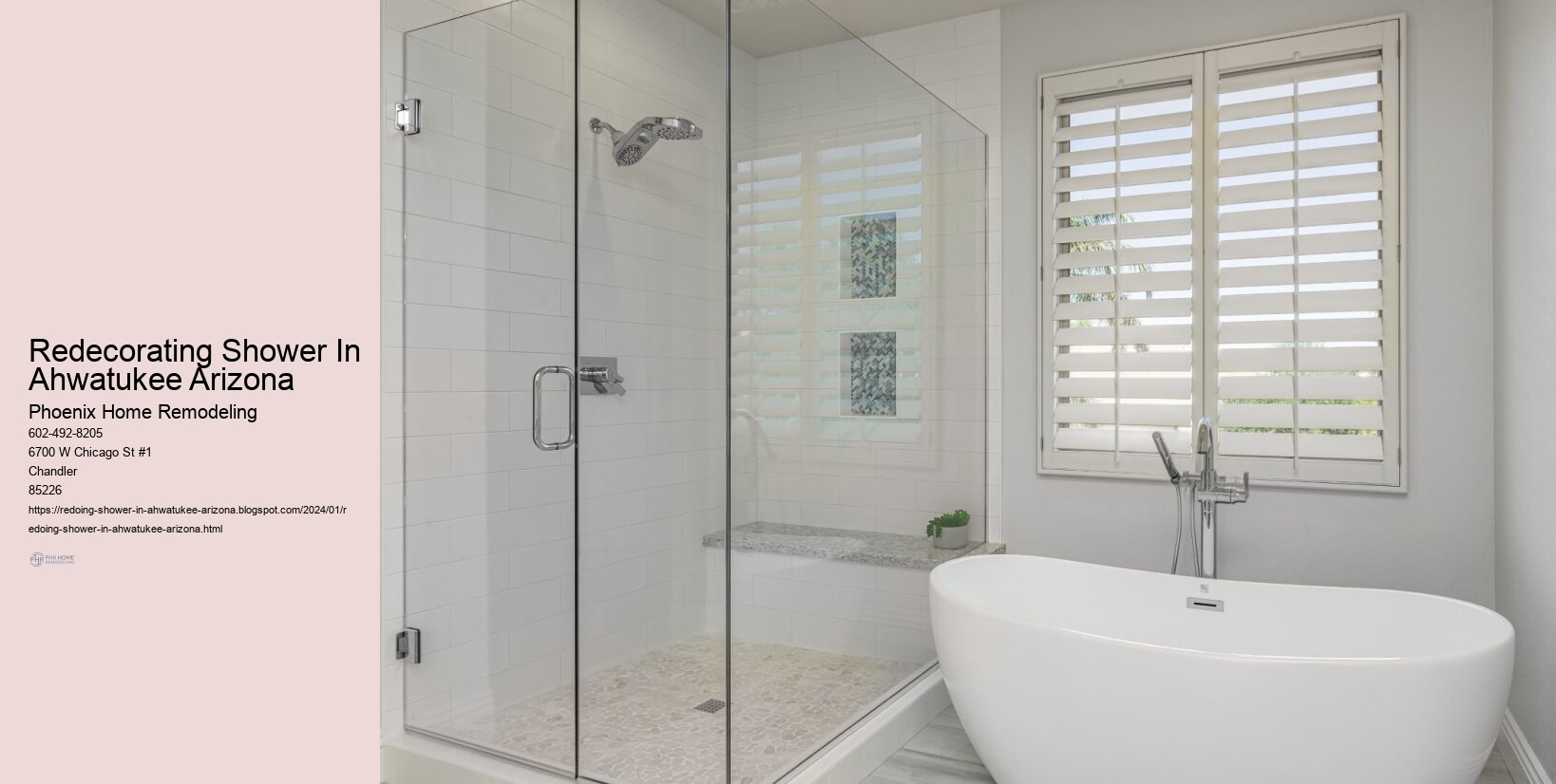 Redecorating Shower In Ahwatukee Arizona