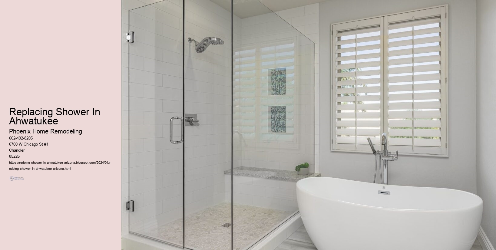 Replacing Shower In Ahwatukee