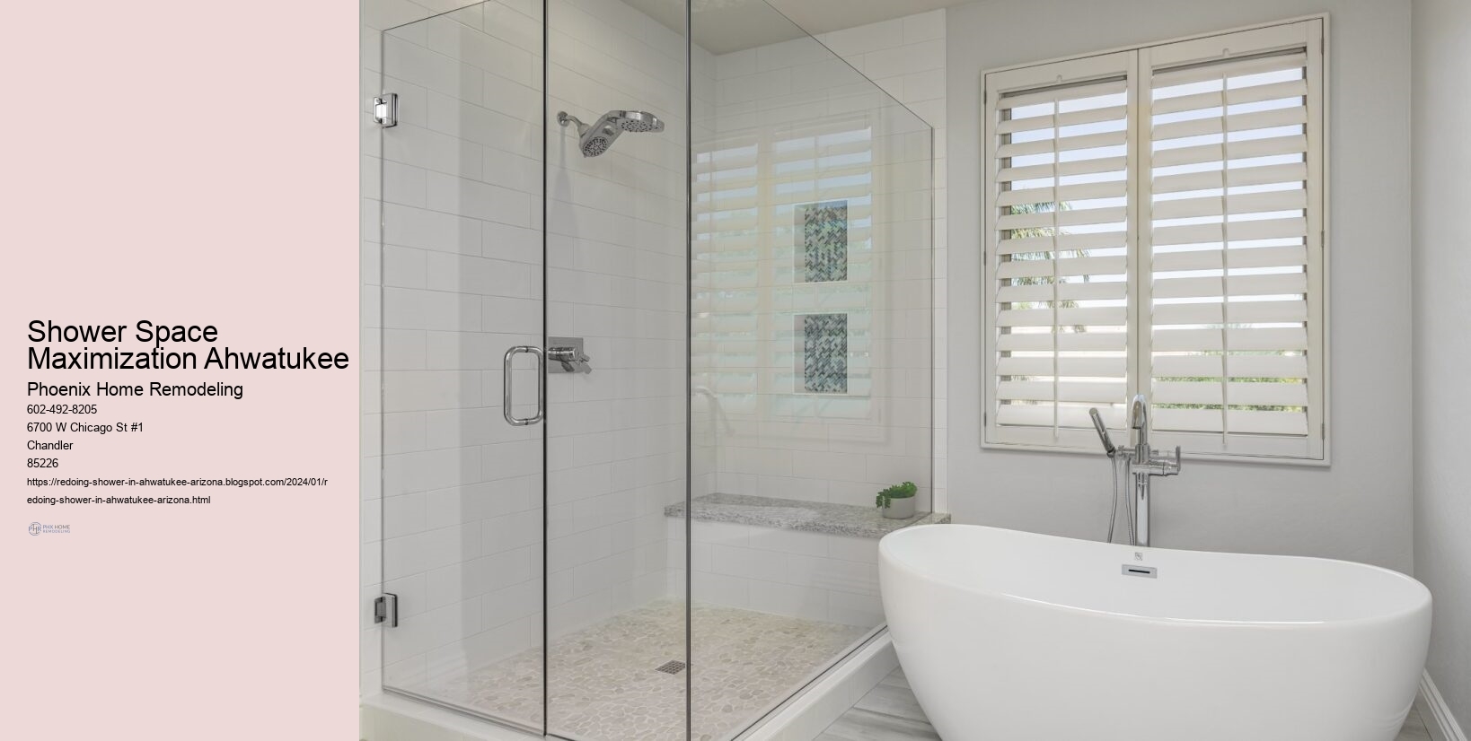 Shower Space Maximization Ahwatukee