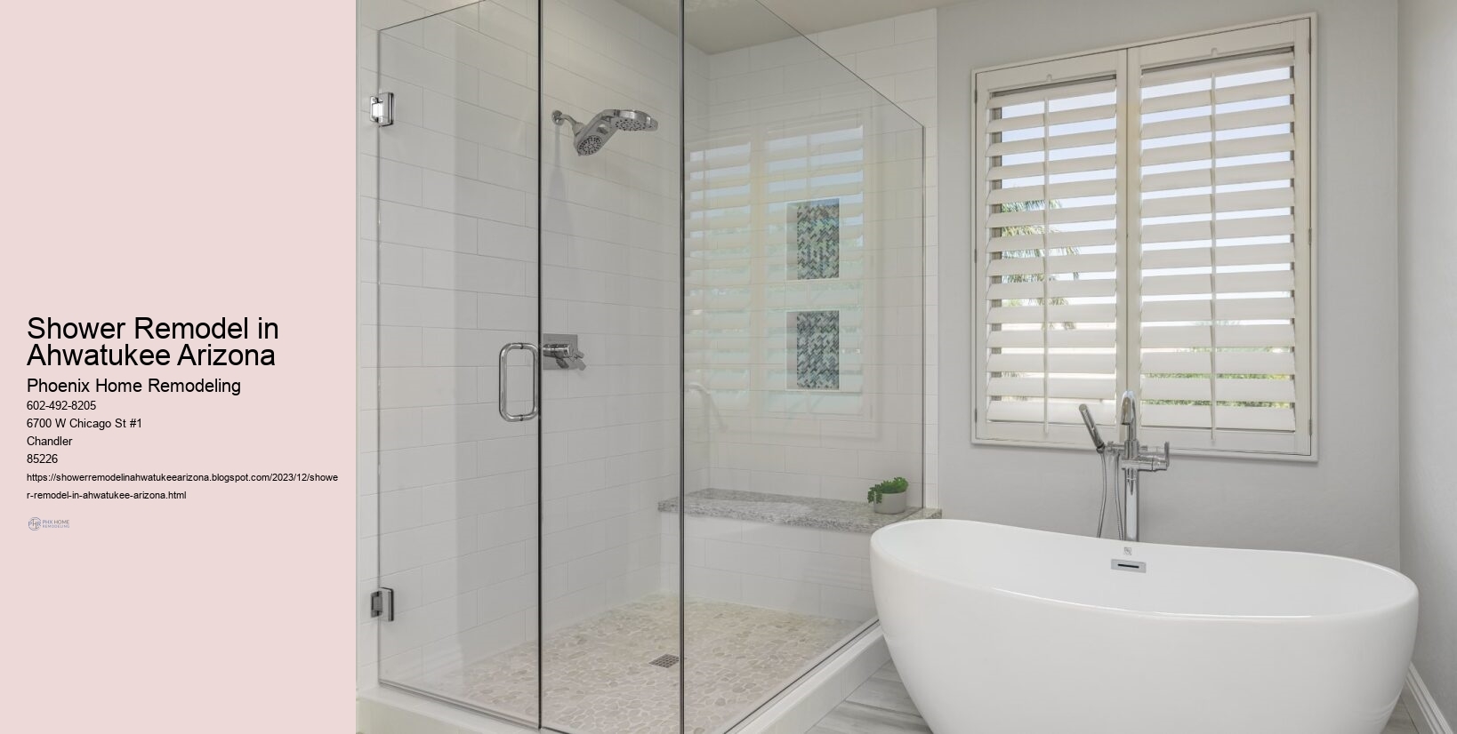 Shower Remodel in Ahwatukee Arizona