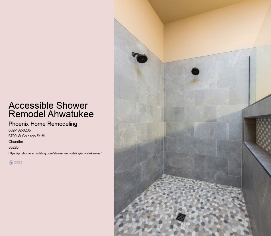 Shower installation in Ahwatukee Arizona