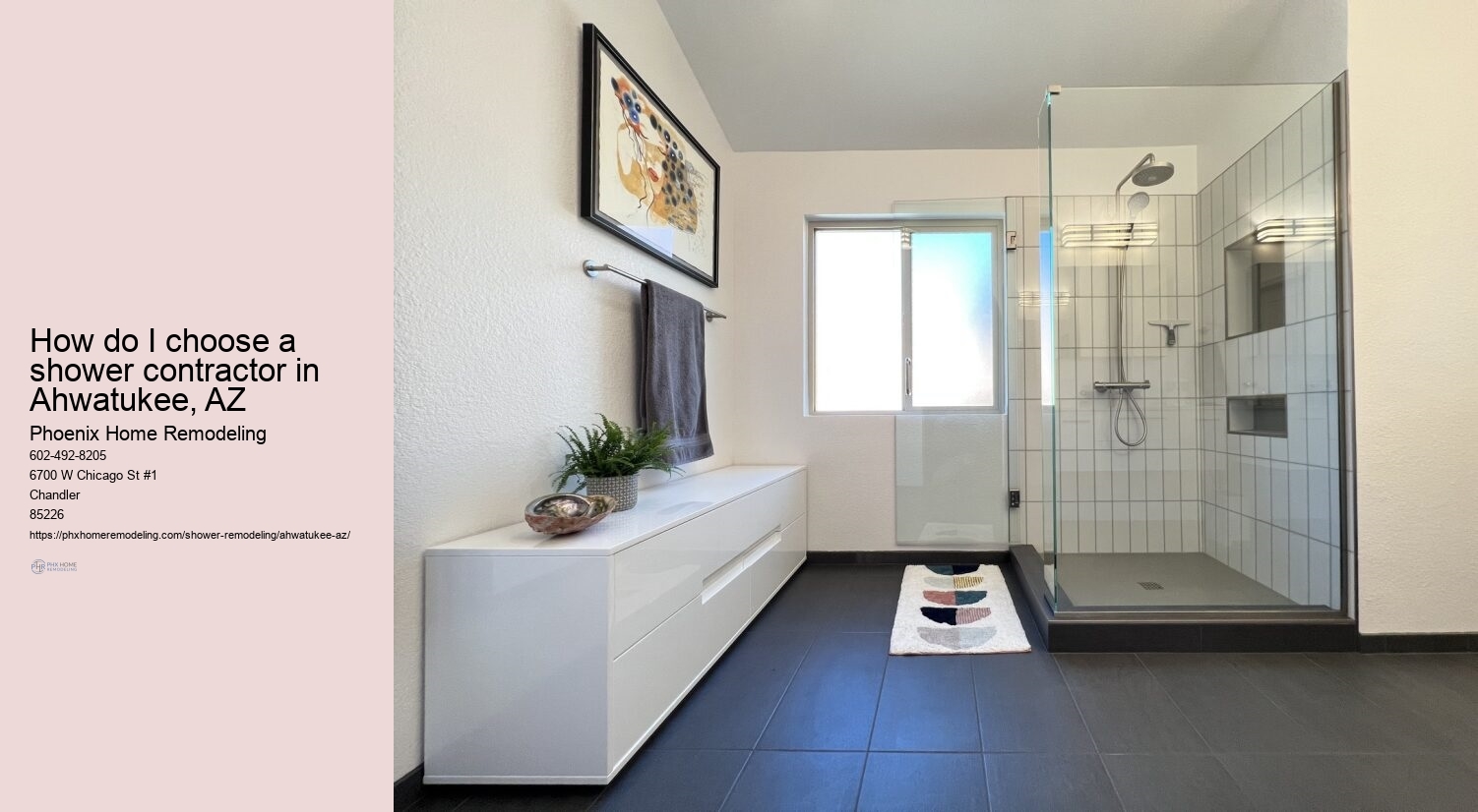 Can I convert my bathtub to a shower in Ahwatukee
