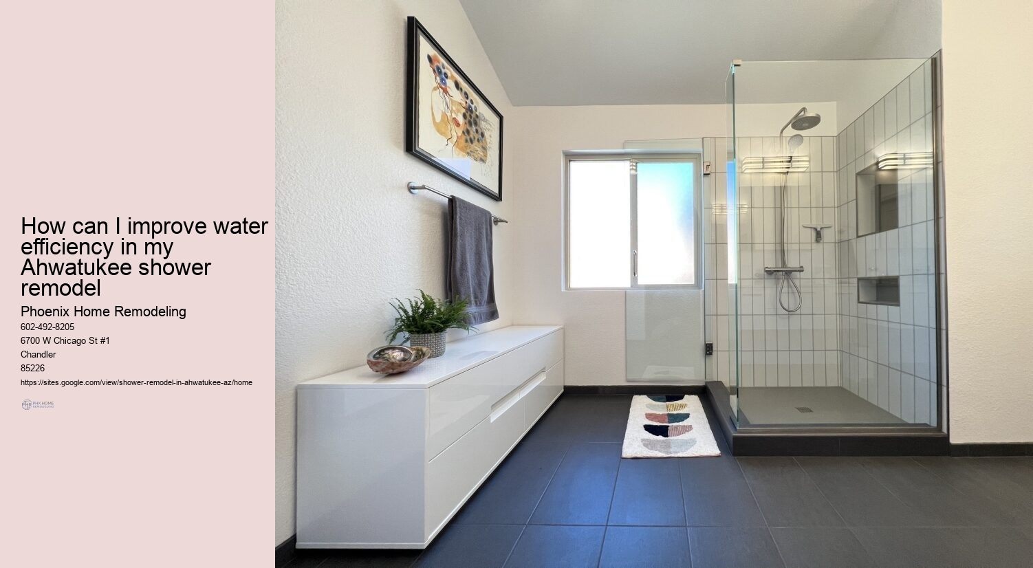 What are the best water-saving shower heads in Ahwatukee