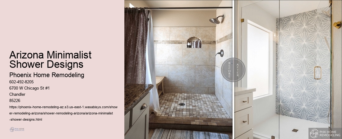 Arizona Minimalist Shower Designs