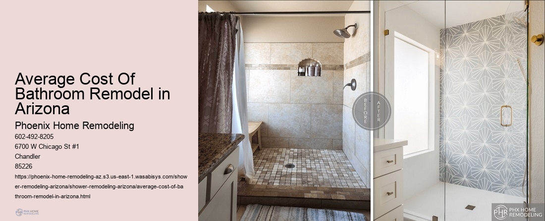Average Cost Of Bathroom Remodel in Arizona