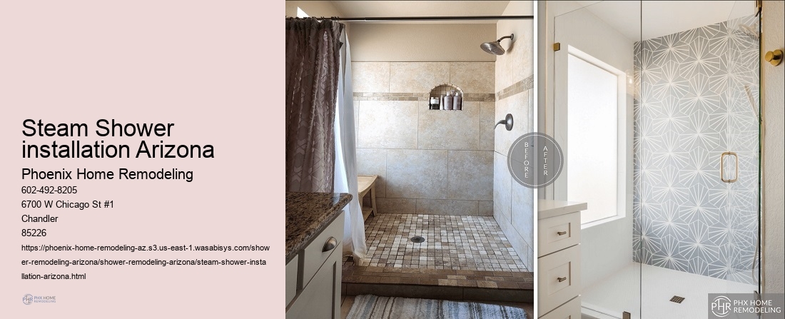 Steam Shower installation Arizona