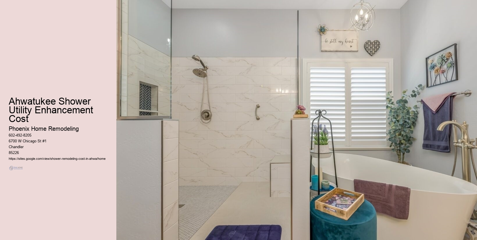 Ahwatukee Shower Utility Enhancement Cost