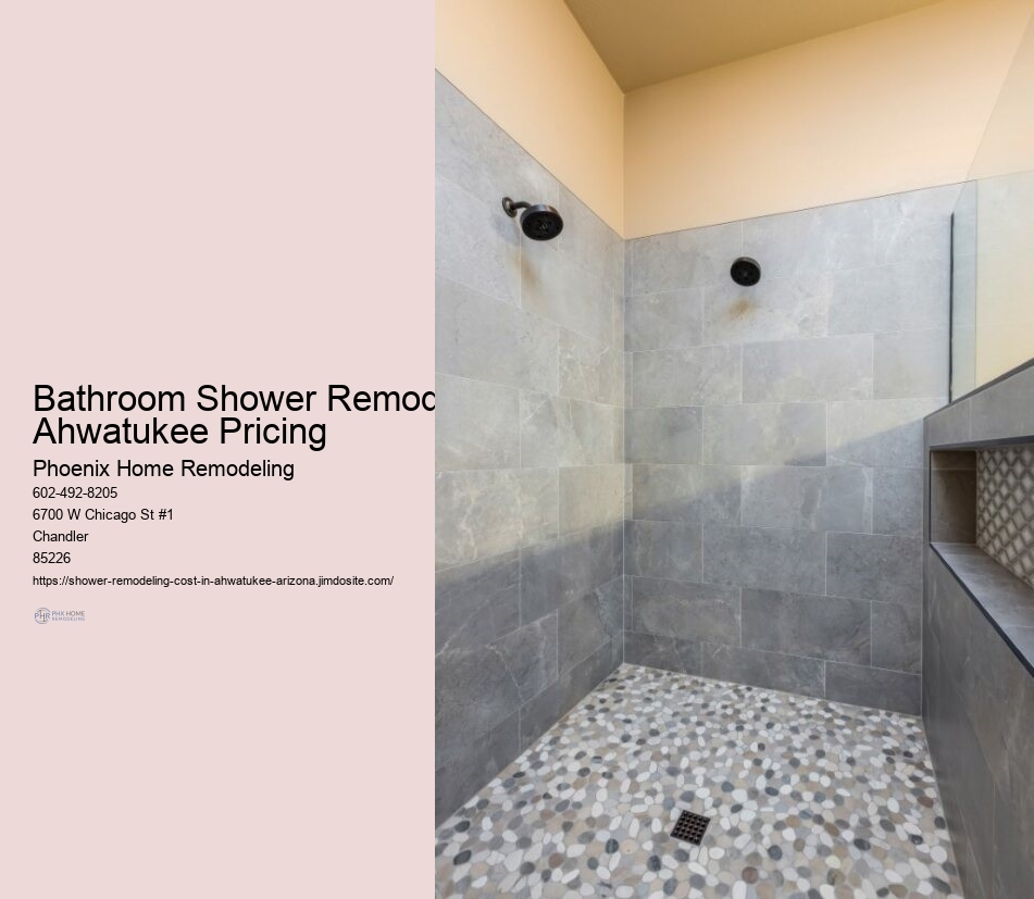 Large Shower Renovation Ahwatukee Price