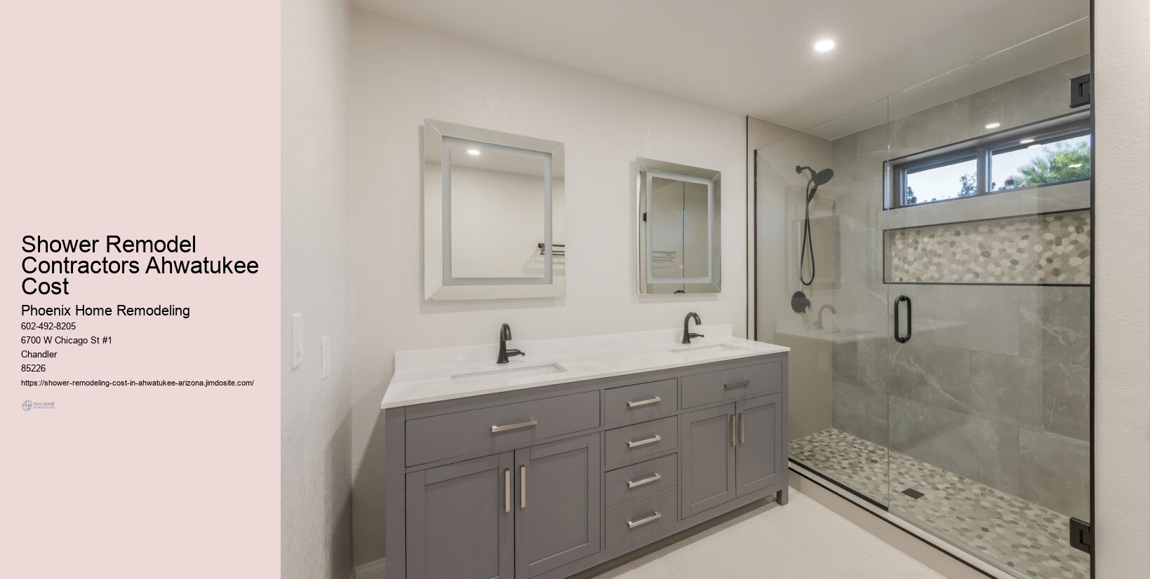 Can I remodel my shower for accessibility in Ahwatukee