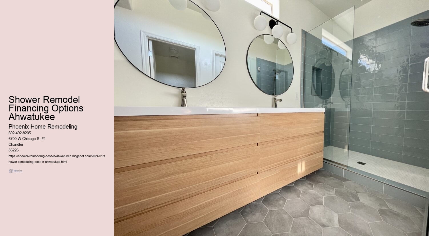 Shower Remodel Financing Options Ahwatukee