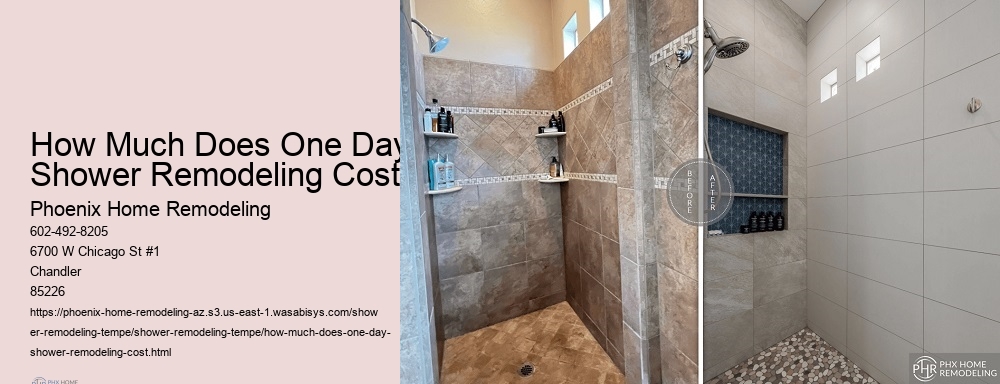 How Much Does One Day Shower Remodeling Cost