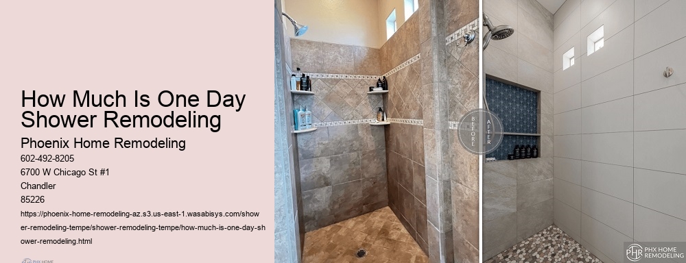 How Much Is One Day Shower Remodeling