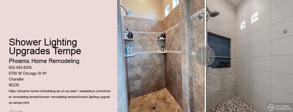 Shower Lighting Upgrades Tempe