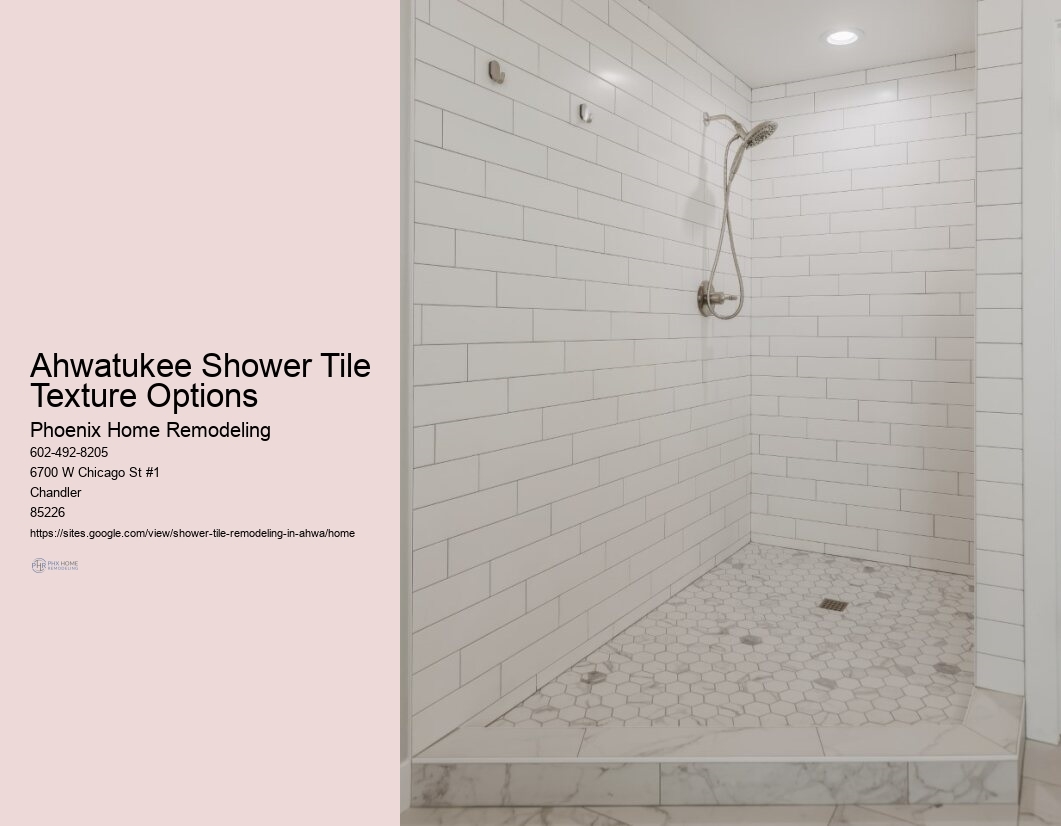 Shower tile colors