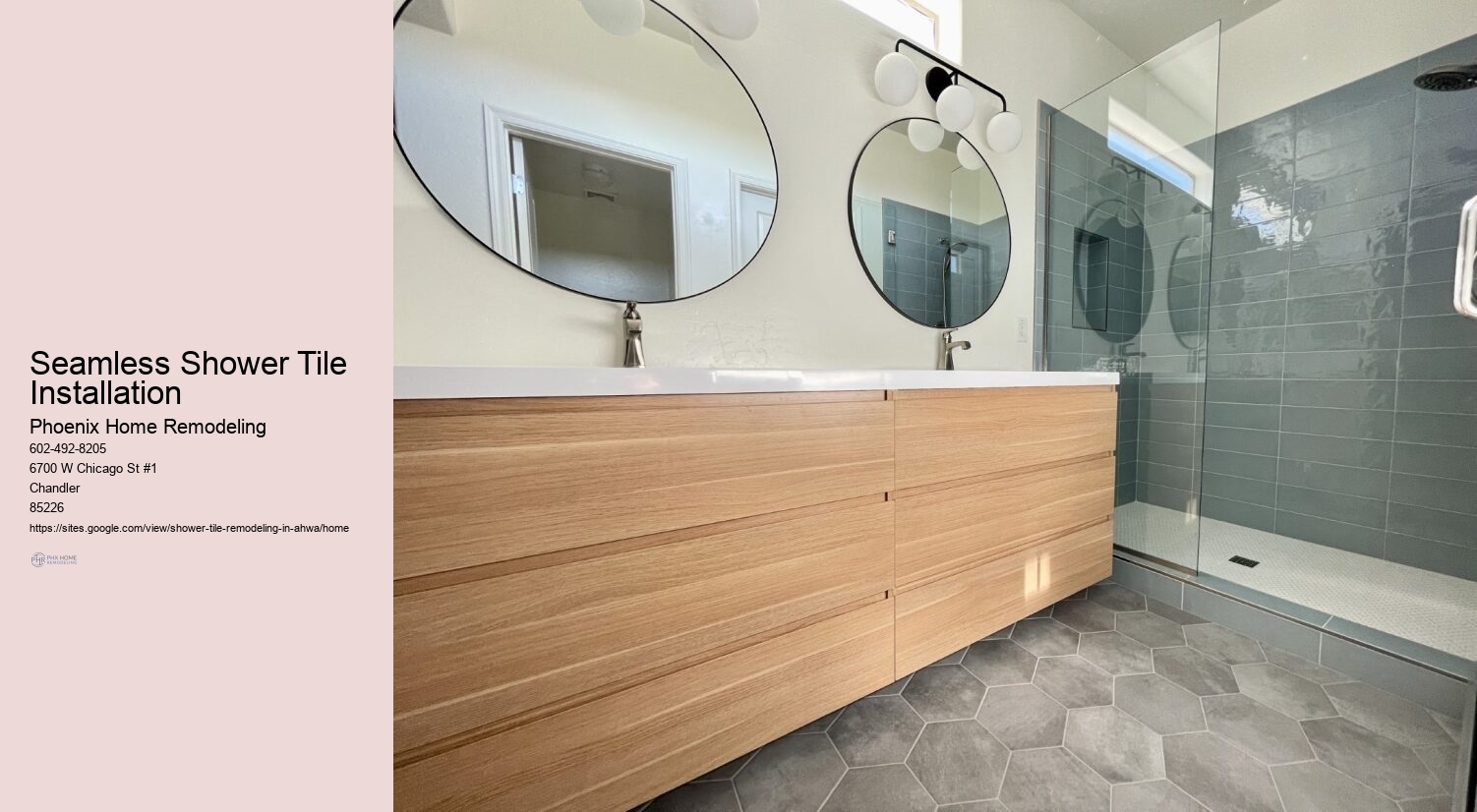 Seamless Shower Tile Installation