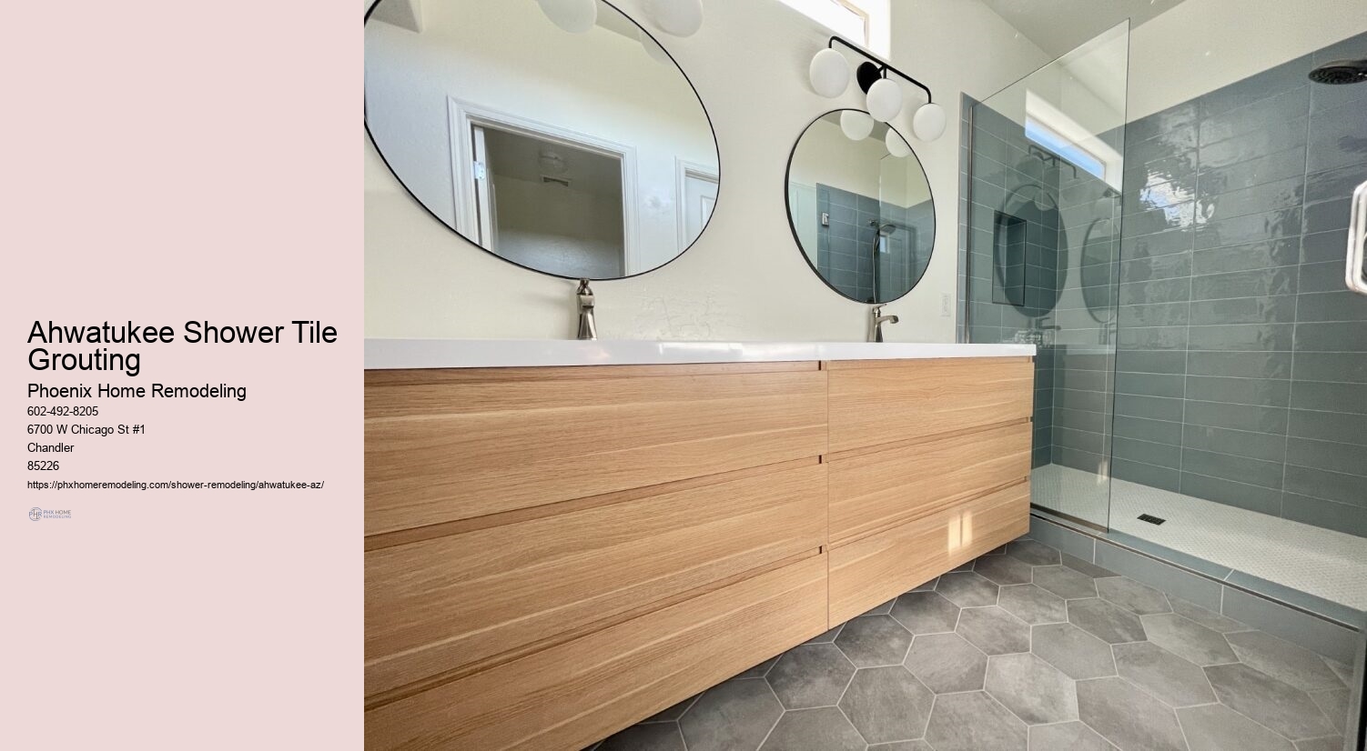 Ahwatukee Shower Tile Grouting