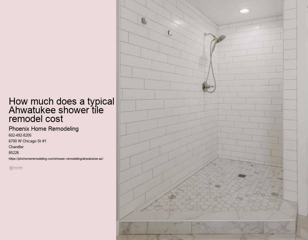 Ceramic Tile in A Shower