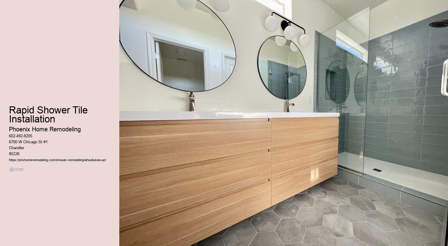 Rapid Shower Tile Installation