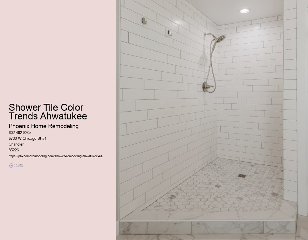 Custom Shower Tile Patterns Ahwatukee