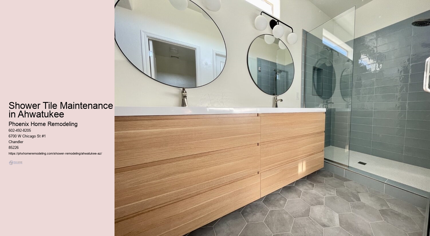 Shower Tile Maintenance in Ahwatukee