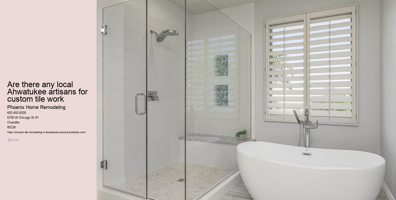 Shower Tile Remodeling in Ahwatukee