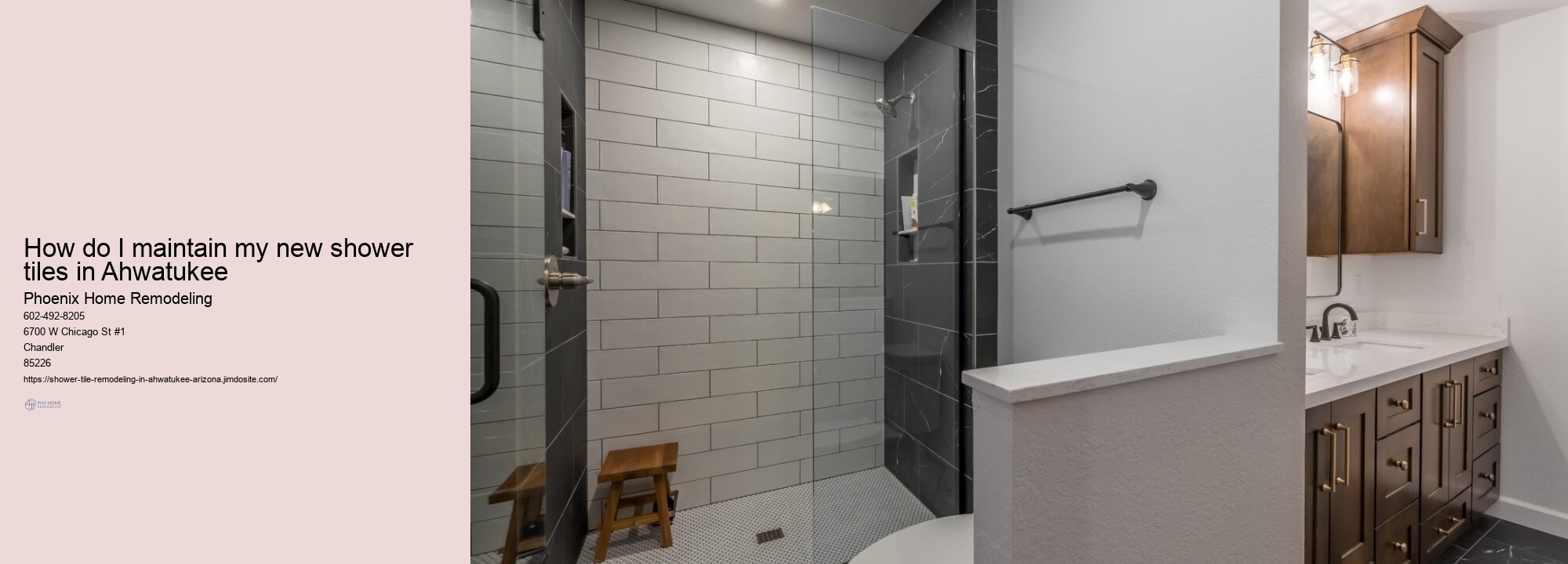 How much does a typical Ahwatukee shower tile remodel cost