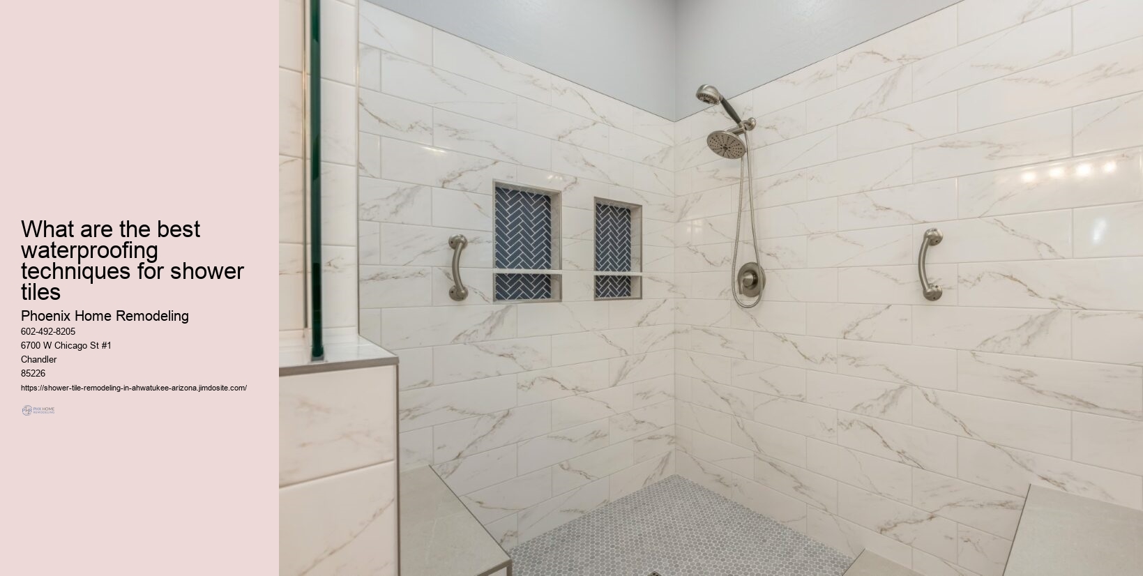 Ahwatukee Shower Tile Remodeling