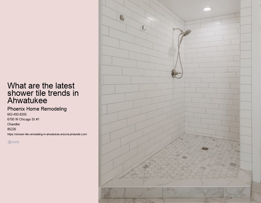 Best Shower Tile Remodeling in Ahwatukee Arizona